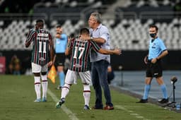 Abel Braga e Willian - Fluminense x Botafogo
