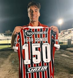 igor Gomes 150 jogos pelo São Paulo