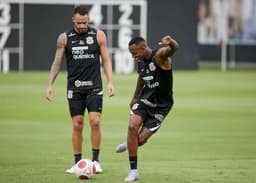 Treino Corinthians - Raul Gustavo e Renato Augusto