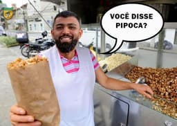 Meme: Gabigol pipoca