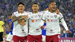 Millonarios x Fluminense - Comemoração Fluminense