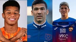 David Neres (Shakhtar), Fabián Balbuena (Dínamo Moscou) e Jorge Carrascal (CSKA)