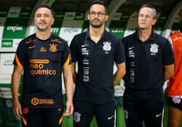 Vítor Pereira e comissão técnica - Palmeiras x Corinthians