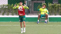 Piquerez e Jailson - treino Palmeiras