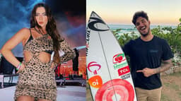 Jade Picon e Gabriel Medina