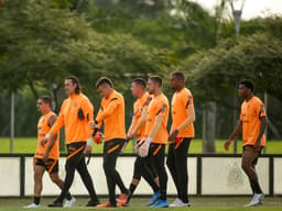 Treino Corinthians - Fagner, Cássio, Donelli, Ivan, Guilherme, Carlos Miguel e Gil