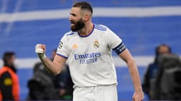 Real Madrid x Chelsea - Comemoração Benzema