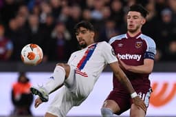 West Ham x Lyon - Lucas Paquetá e Declan Rice