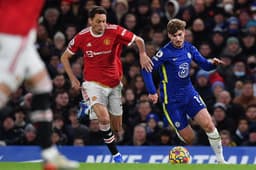 Chelsea x Manchester United - Nemanja Matic e Timo Werner