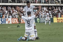 Marcos Leonardo e Ângelo - Santos x América-MG