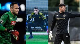 Marcelo Grohe (Al Ittihad), Sérgio Romero (Venezia) e David Ospina (Napoli)