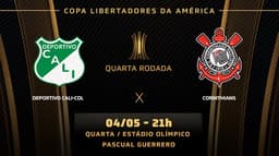 Apresentação jogo Deportivo Cali-COL x Corinthians