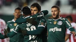 Independiente Petrolero x Palmeiras - Comemoração Veiga