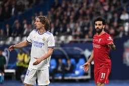 Modric e Salah - Liverpool x Real Madrid