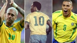 Neymar, Pelé e Ronaldo