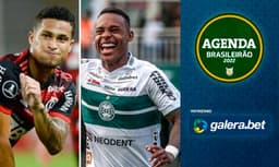 Um jogador do Flamengo e um jogador do Coritiba.