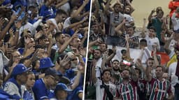 Torcidas cruzeiro e fluminense