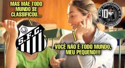 Meme: Santos eliminado da Copa do Brasil