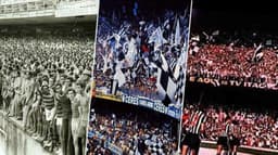 Corinthians, Flamengo e Atlético - torcidas