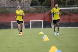 Guillermo Varela e Erick Pulgar - Flamengo