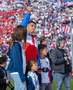 Luis Suárez e sua família - Nacional-URU