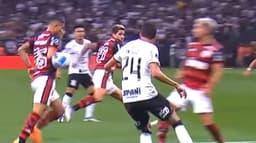 Corinthians x Flamengo - mão João Gomes