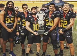 Time foi tricampeão Paulista de futebol americano no último domingo