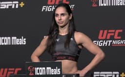 Ariane Lipski falhou na balança do UFC Vegas 59 (Foto: Reprodução/YouTube)