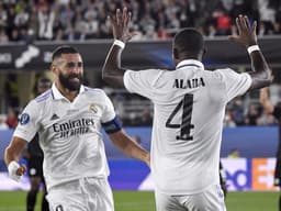 Real Madrid x Eintracht Frankfurt - Benzema e Alaba