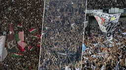 Torcida do Fluminense, do Corinthians e Atlético Mineiro