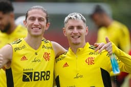 Filipe Luís e Guillermo Varela - Flamengo