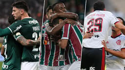 Comemorações - Palmeiras, Fluminense e Flamengo