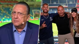 Montagem - Galvão e Família do Neymar