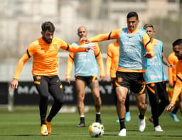 Treino Corinthians - Balbuena e Yuri Alberto