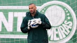 Weverton - Treino Palmeiras