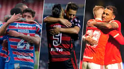 Montagem - Fortaleza, Flamengo e Inter