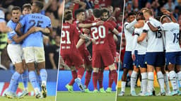 Comemoração do Manchester City, Liverpool e Tottenham