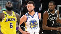 Montagem - Lebron, Curry e Durant