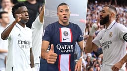 Vinicius Junior, Mbappe e Benzema