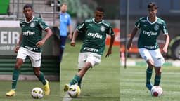 Luis Guilherme, Estevão e Vitor Reis - Palmeiras sub-17