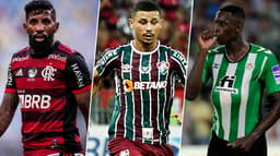 Rodinei (Flamengo), André (Fluminense) e Luiz Henrique (Real Bétis)