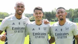 Gabriel Magalhães, Gabriel Martinelli e Gabriel Jesus - Arsenal