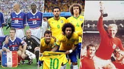 França de 1998, Brasil 2014 e Inglaterra 1966