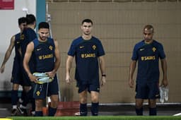 Treino Portugal - Cristiano Ronaldo, João Mário e Gonçalo Ramos