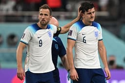 Harry Kane e Maguire - Inglaterra 6 x 2 Irã - Copa do Mundo 2022