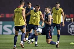 Diogo Dalot e Matheus Nunes - Treino Portugal