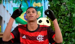 Luva de Pedreiro com a camisa do Flamengo