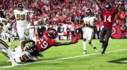 Tampa Bay Buccaneers conseguiu o resultado com um TD no fim de White