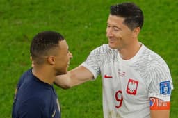 Mbappé e Lewandowski - Copa do Mundo