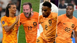 Nathan Aké, Daley Blind, Jurrien Timber e Denzel Dumfries